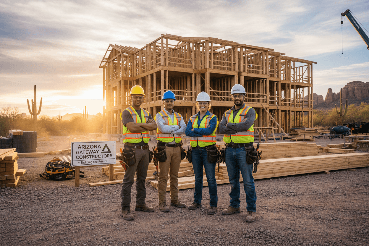 Woodpecker Framing construction team at work site